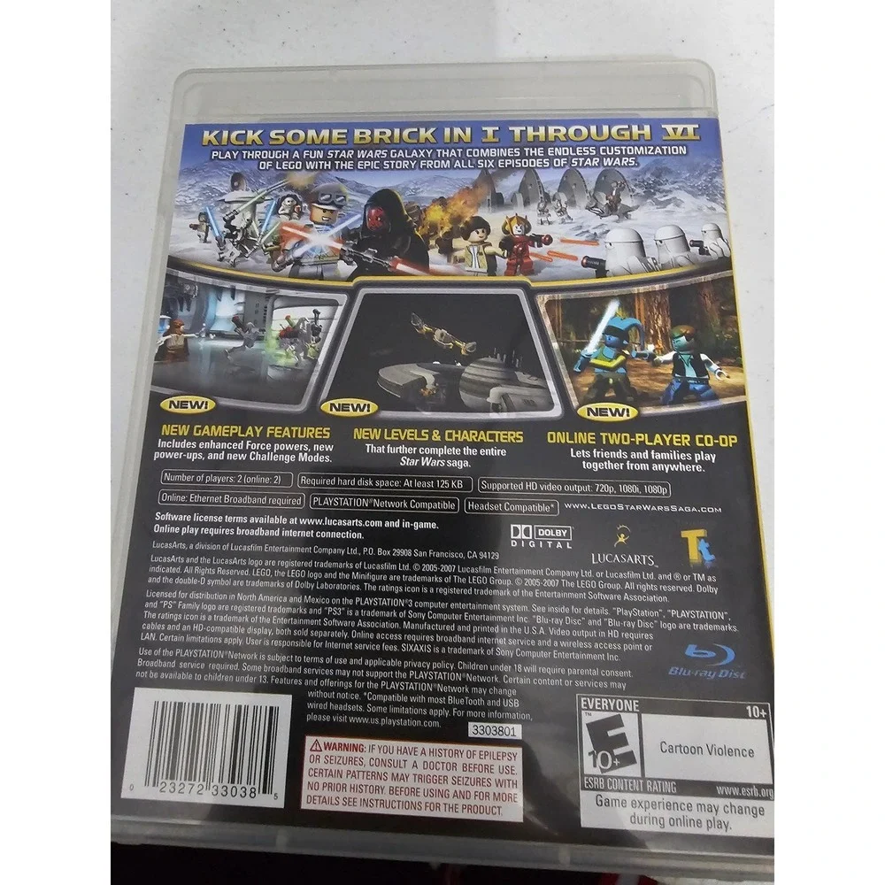 Lego Star Wars The Complete Saga PS3 PlayStation 3 Game LucasArts BLUS-30079